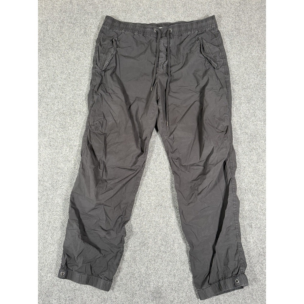 James Perse Parachute Flight Pants Mens 3 Large Black Joggers